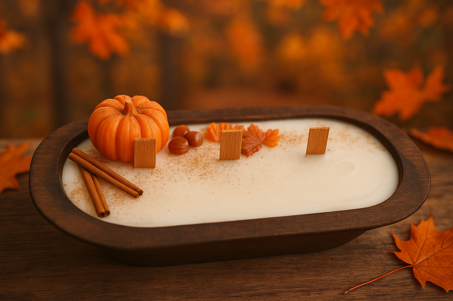 Pumpkin Spice Dough Bowl Candle – Handcrafted Fall Scent